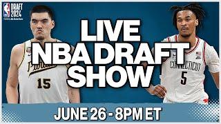 Live 2024 NBA Draft Show Analysis Reactions & Predictions  June 26 8 PM ET