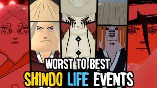 EVERY Shindo Life Event RANKED From WORST To BEST  Shindo Life Tier List