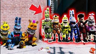 Can All NIGHTMARE Animatronics BEAT All CORRUPTED Animatronics? GTA 5 Mods FNAF RedHatter