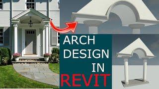 House design in revit architecture  front arch design in revit  revit architecture tutorials 