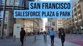 4K San Francisco SALESFORCE PARK & PLAZA Walking Tour