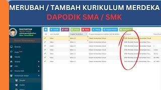 MEMBUAT ROMBEL KURIKULUM MERDEKA DI DAPODIK SMA SMK