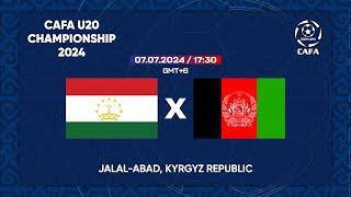 Tajikistan - Afghanistan  CAFA U-20 CHAMPIONSHIP 2024