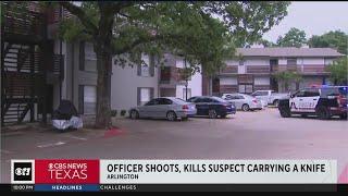 Arlington officer shoots kills knife-wielding suspect