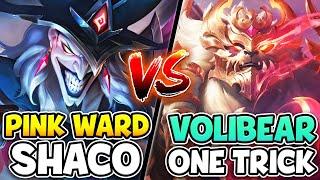 PINK WARD SHACO VS. MASTER VOLIBEAR ONE TRICK  WHO WILL WIN?