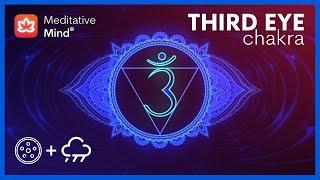 AWAKEN Your INTUITION  Third Eye Chakra Activation  Hang Drum Healing & Rain Sounds