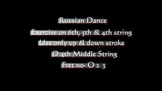 Learning Guitar Beginners Lesson Russian Dance ex-0006