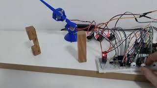 robot arm with arduino 28byj-48 74hc595 shift registers and at24c256 eeprom module