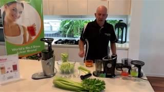 Celery Juice with the Hurom H100 Cold Press Juicer