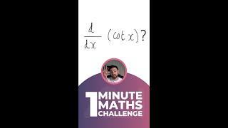 One Minute Maths Challenge - Differentiating Cot