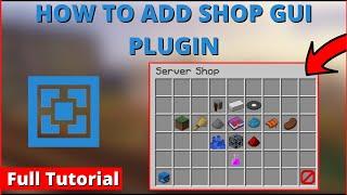 How To Add Economy Shop GUI Plugin in Aternos Server  Full Tutorial  EconomyShopGUI Plugin  KS