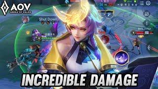 NEW SKIN LINDIS GOLDEN PRESAGE GAMEPLAY  ARENA OF VALOR