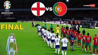 England Vs Portugal - Final UEFA Euro 2024  Full Match All Goals  Ronaldo vs Kane  PES Realistic