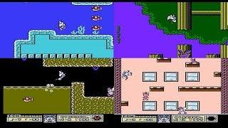 Tiny Toons Adventures NES – Without Deaths Gameplay_Buster Bunny & Furrball Playthrough mdX