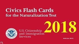 US Citizenship Naturalization Test 2018 OFFICIAL 100 TEST QUESTIONS & ANSWERS