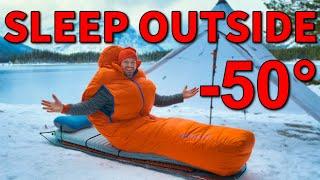 How to Sleep Warm Outdoors in EXTREME COLD  Winter Camping Sleep System