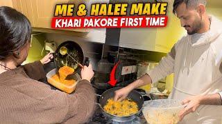 Cooking At The In-law’s House ‍ Me & My Wife Make Khari Pakora First Time   