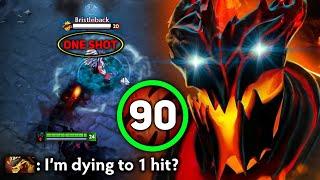 90 Souls Shadow Fiend One Shot Meta 63 Kills 0 Death  Dota 2 Gameplay