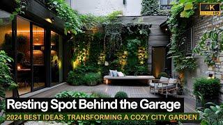 Transforming a City Garden Building a Cozy Resting Spot Behind the Garage