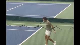 Roger Federer Playing Tennis at Dartmouth College