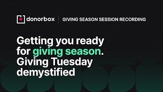 AMA on Nonprofit Marketing & Communication Strategies Giving Tuesday Planning #givingtuesdaynow