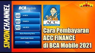 Cara Pembayaran ACC FINANCE di BCA Mobile 2021