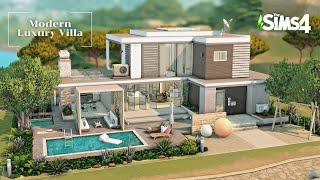 Modern Luxury Villa  Tartosa   Stop Motion Build  The Sims 4  No CC