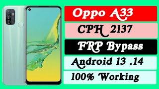 oppo a33 frp bypass new update 2024 android 13 CPH 2137 google account remove Gmail id bypass