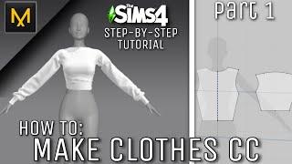HOW TO MAKE A SHIRT FOR THE SIMS 4 - MARVELOUS DESIGNER  Part 1