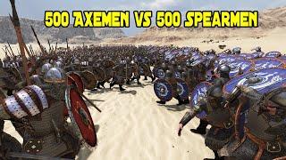 500 Axemen vs 500 Spearmen Sturgia - Mount & Blade 2 Bannerlord
