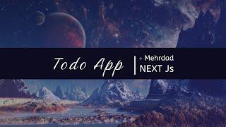 Todo app with nextjs -15 ویرایش Layout شخصی سازی شده