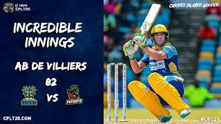 An AMAZING batting display by AB De Villiers at the Kensington Oval