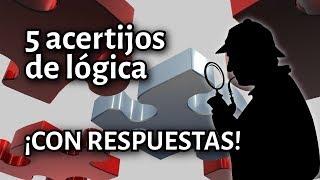 5 acertijos de lógica CON RESPUESTAS - ¿Difíciles o imposibles?