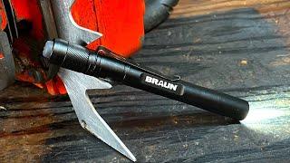 Braun LED Pocket Penlight Review - In The Shop or EDC Its A Winner - Harbor Freight