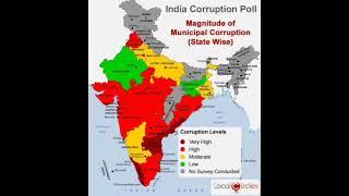 Municipal Corporation corruption in India map