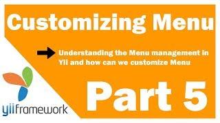 Learn Yii Framework Part 5 Yii Understanding and Customizing Menu