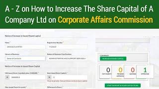 How to Increase the Share Capital of An Already Registered Company on CAC