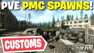 Escape From Tarkov PVE - All PMC Spawn Locations On Customs