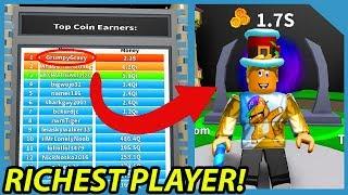 I am the Richest Player on the Fantasy Realm in Roblox Billionaire Simulator *#1 On Leaderboard*