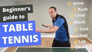 A beginners guide to table tennis key shots