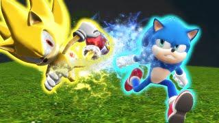 Modern Sonic V.S. Movie Sonic - The Race - ALTERNATE ENDING Animation ソニック v. ソニック