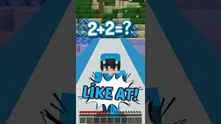 Minecraft MATEMATİK TESTİ #shorts #minecraft