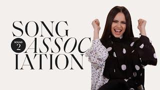 Sofia Carson Sings Fools Gold Taylor Swift and FINNEAS in ROUND 2 of Song Association  ELLE