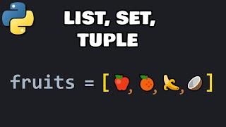 Python lists sets and tuples explained 