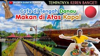 Wisata Kuliner Di Jogja yang UNIK  Ada Floating Resto & Cafe Berbentuk KAPAL Di Atas DANAU