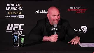 Dana White Reacts to Controversial Decision Win Sean OMalley VS Petr Yan UFC 280 Interview Robbed