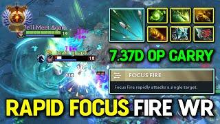 7.37D OP CARRY Windranger Max Slotted Item Build Brutal Rapid Focus Fire Kill DotA 2