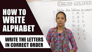 Write the letters in correct order  Learn Basic English Part -23  Learn English  How to write