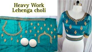 Heavy Work Lehenga Choli Cutting & Stitching  Lehenga Blouse Cutting & Stitching