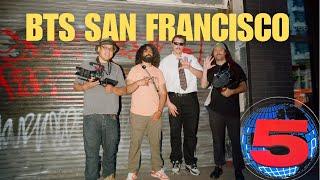 Channel 5 News San Francisco Streets  BEHIND THE SCENES  Part 1 Hoff Twins Woo Block & More